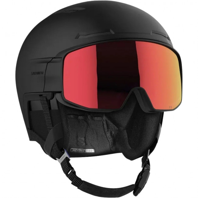 Salomon Driver Prime Sigma Plus, casco da sci con visiera, nero
