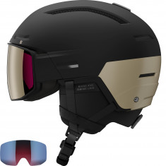 Salomon Driver Prime Sigma Plus, casque de ski à visière, noir/bronze