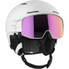 Salomon Driver Prime Sigma Plus, casque de ski avec visière, blanc