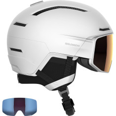 Salomon Driver Prime Sigma Plus, casque de ski avec visière, blanc