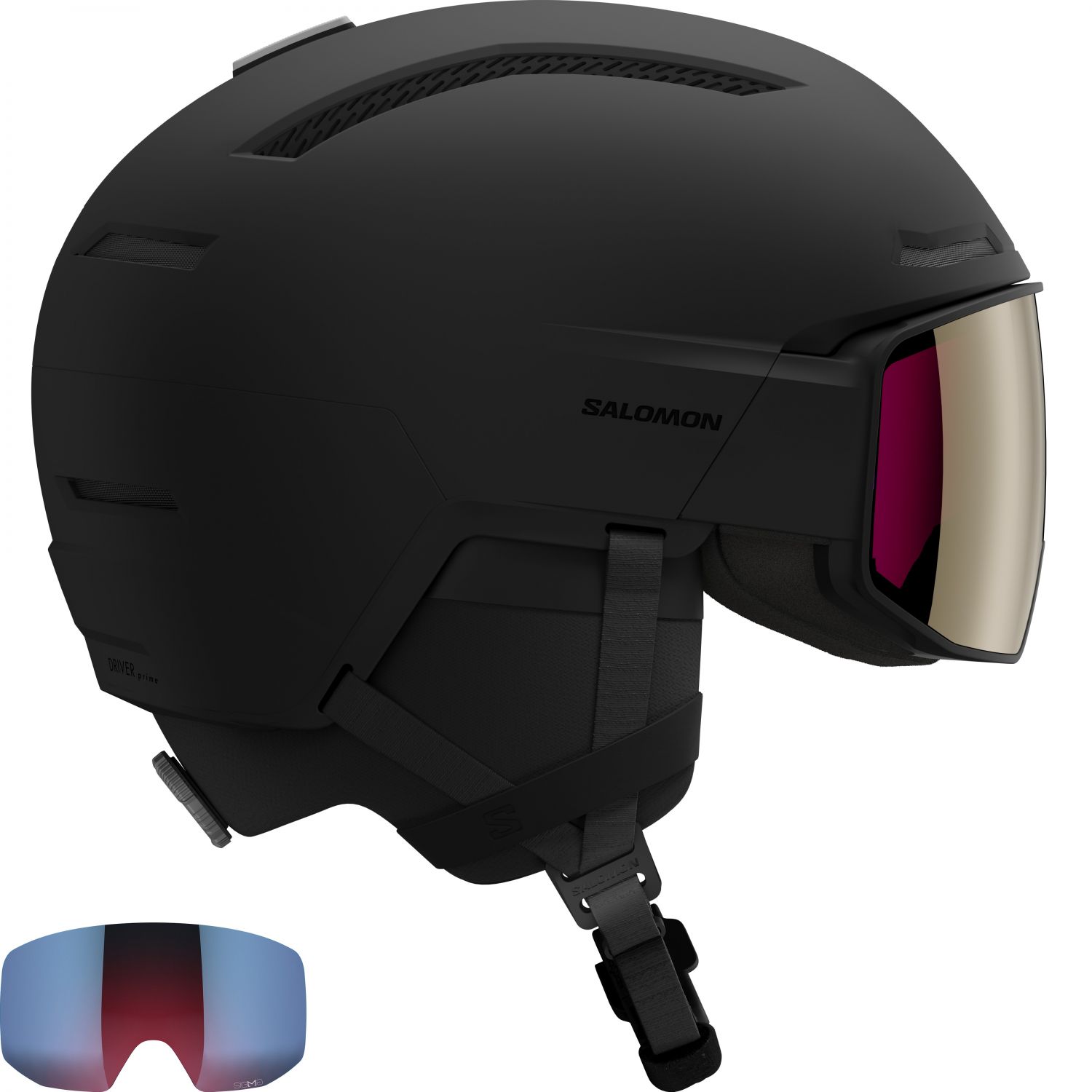 Salomon Driver Prime Sigma Plus MIPS lyžiarska prilba s kuklou, čierna