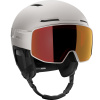 Salomon Driver Prime Sigma Plus, ski helm met vizier, lichtgrijs