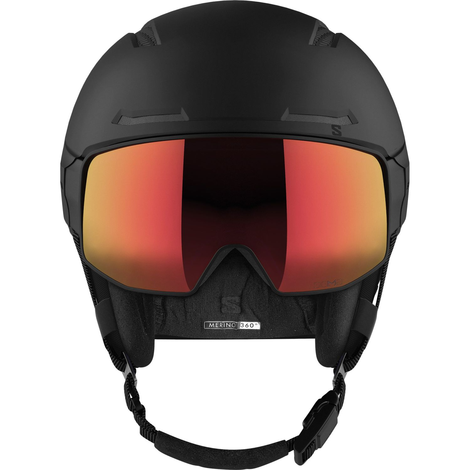 Salomon Driver Prime Sigma Plus, Skidhjälm med Visir, Svart