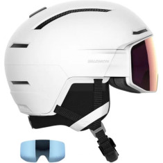 Salomon Driver Prime Sigma Plus, Skidhjälm med Visir, Vit