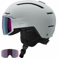 Salomon Driver Prime Sigma Plus, Skihjelm med Visir, Ice Flow