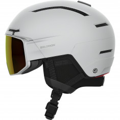 Salomon Driver Prime Sigma Plus, skihjelm med visir, lysegrå