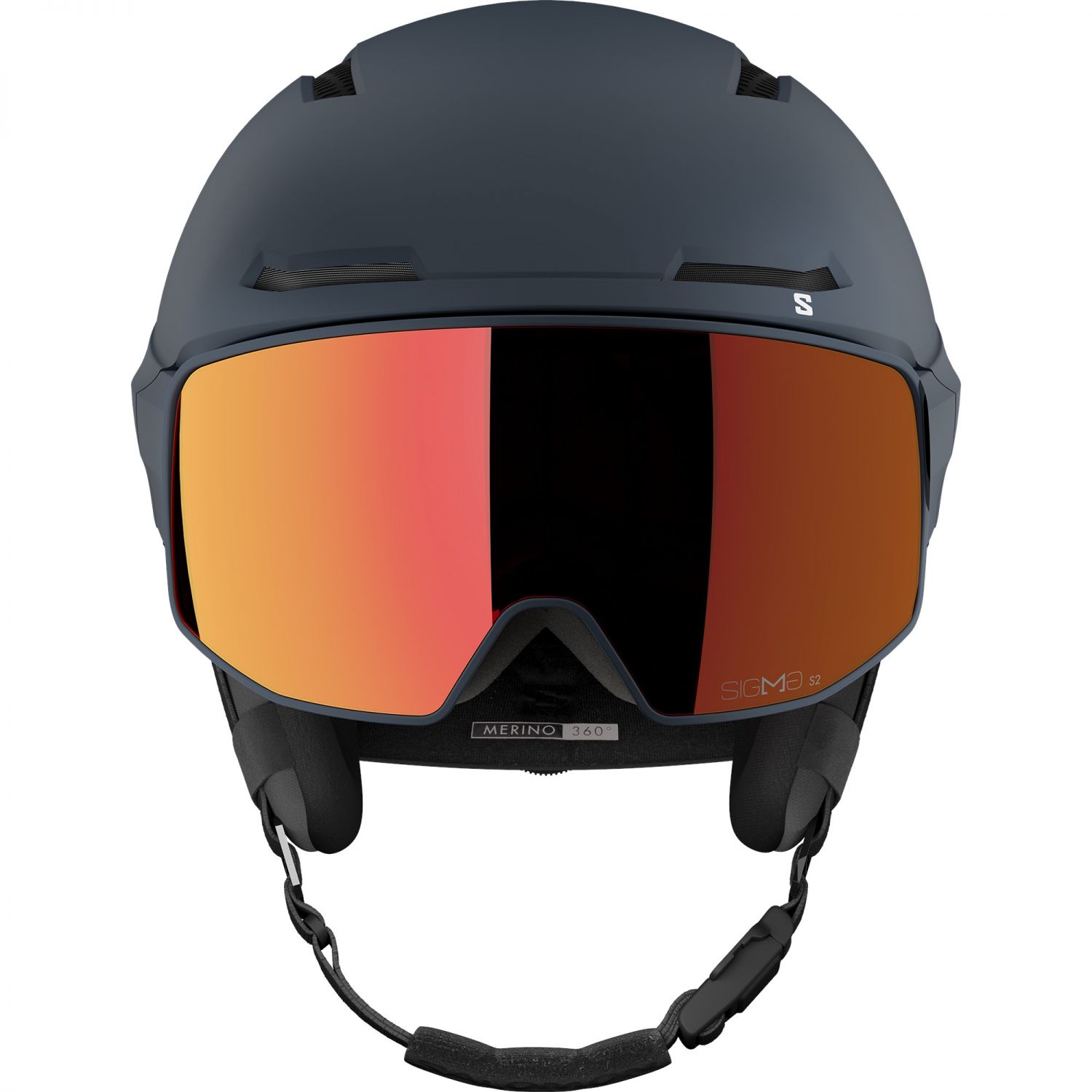 Salomon Driver Prime Sigma Plus, skihjelm med visir,  mørkeblå