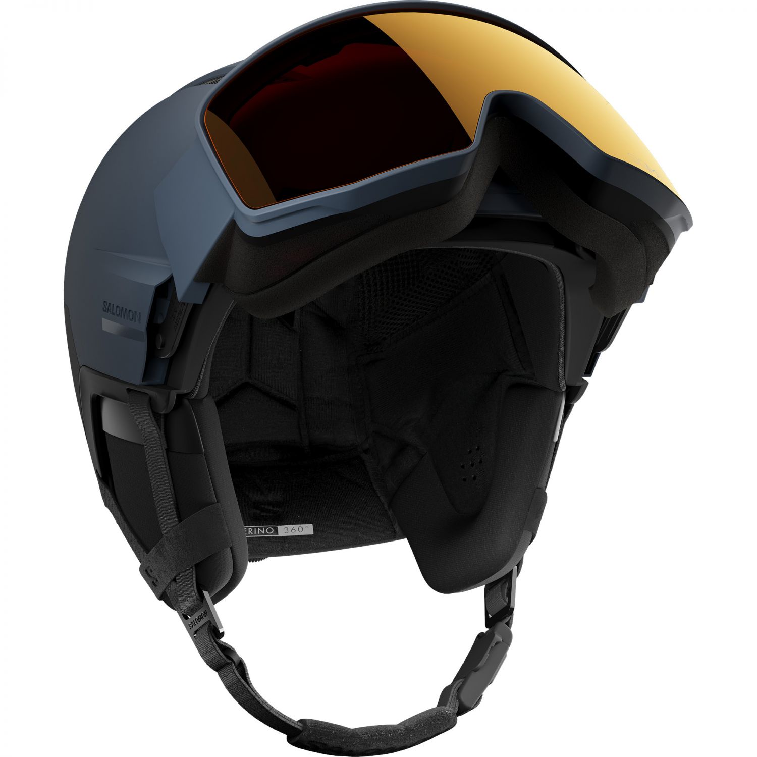 Salomon Driver Prime Sigma Plus, skihjelm med visir,  mørkeblå