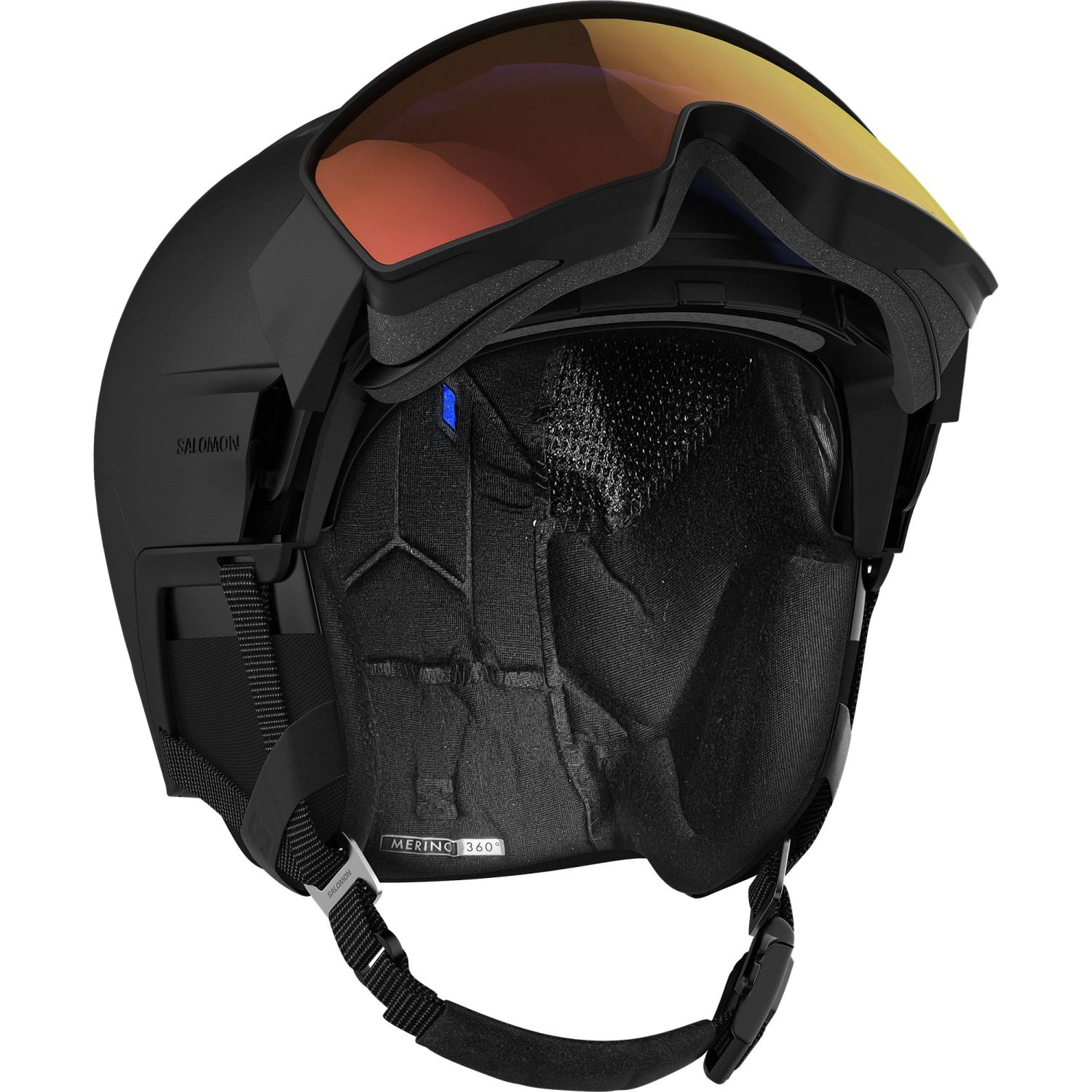 Salomon Driver Prime Sigma Plus, skihjelm med visir, sort