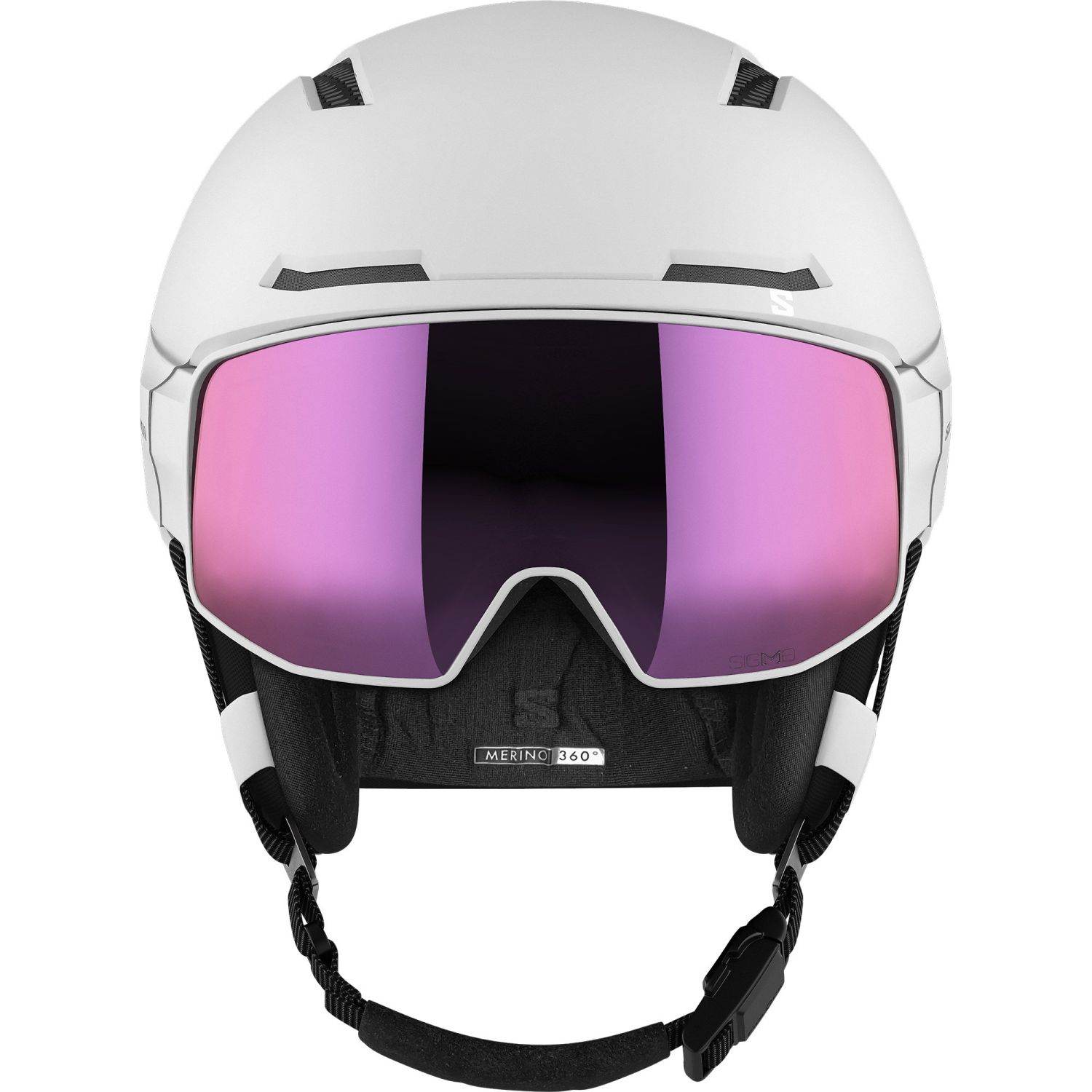 Salomon Driver Prime Sigma Plus, Skihjelm med visir, White