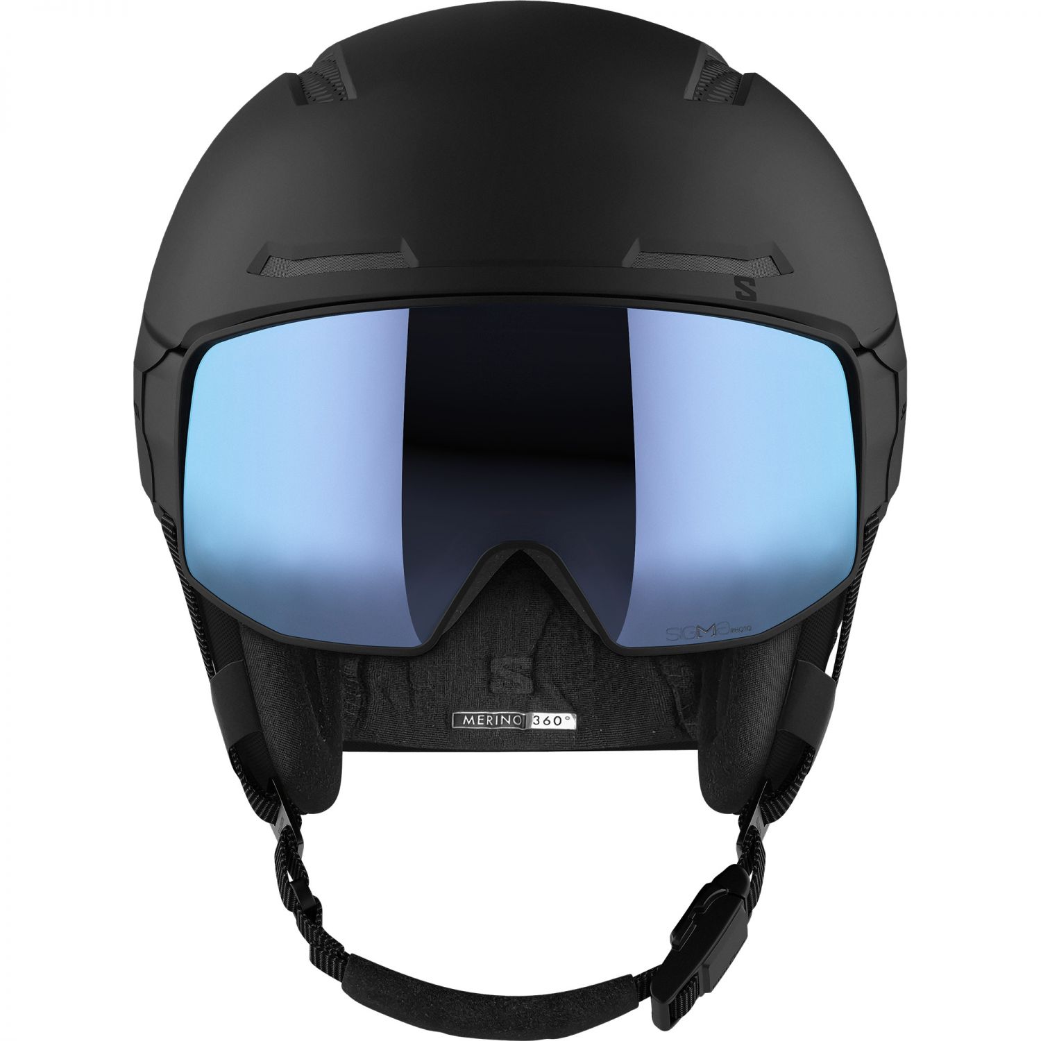 Salomon Driver Prime Sigphoto MIPS, casque de ski à visière, noir