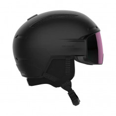 Salomon Driver Pro Sigma, casco da sci con visiera, nero