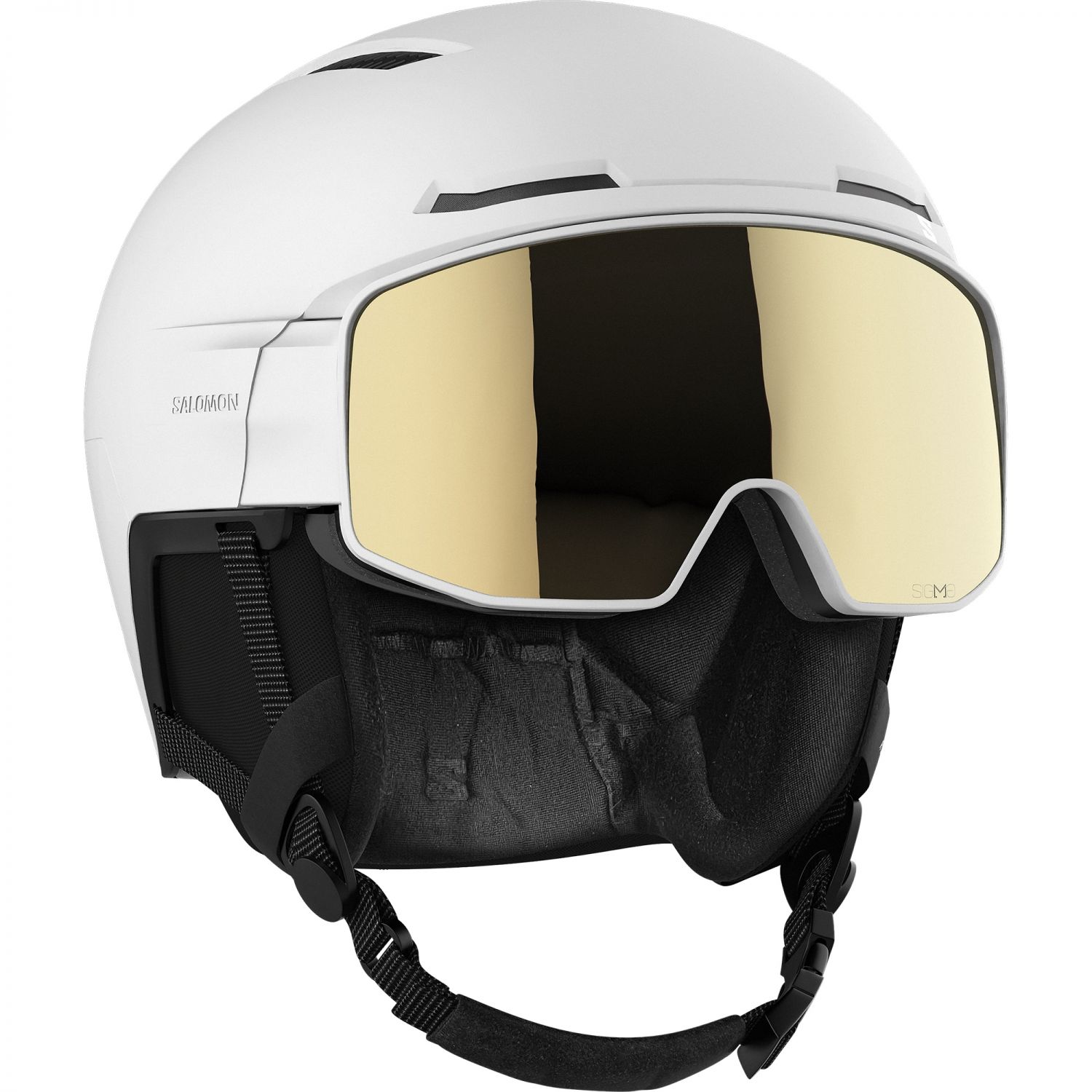 Salomon Driver Pro Sigma, casque de ski à visière, blanc