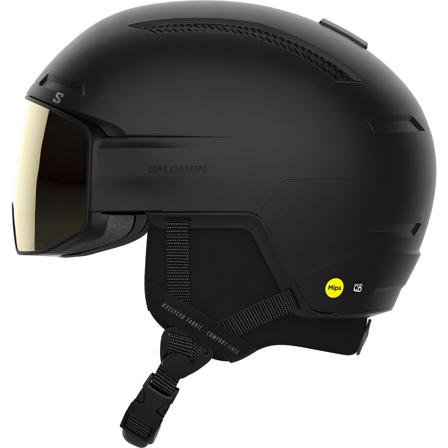 Salomon Driver Pro Sigma MIPS, casco da sci con visiera, nero