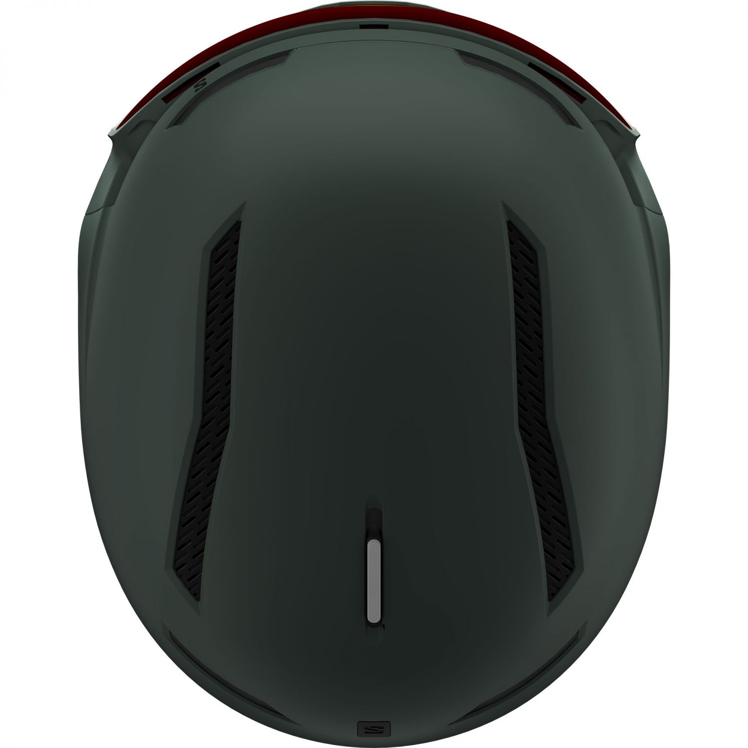 Salomon Driver Pro Sigma, skihjelm med visir, mørkegrøn