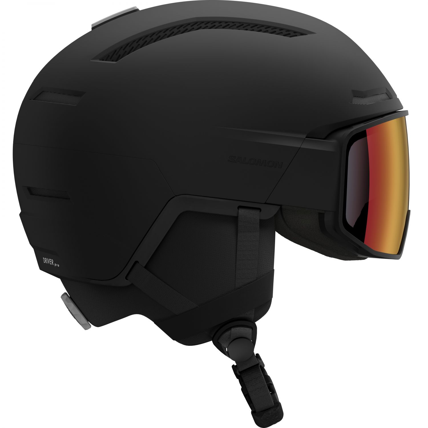 Salomon Driver Pro Sigphoto MIPS, casque de ski à visière, noir