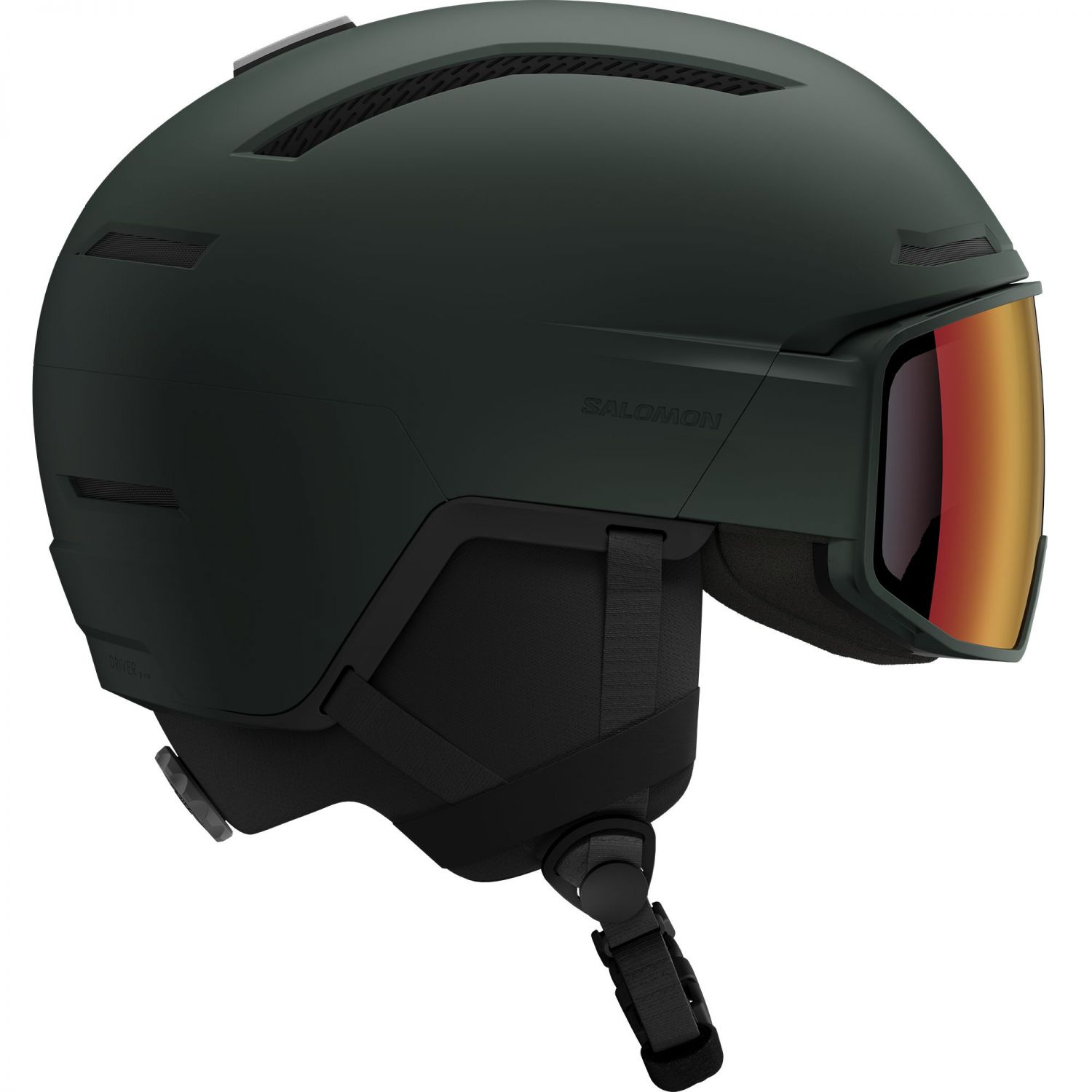 Salomon Driver Pro Sigphoto MIPS, lyžiarska prilba s hľadím, tmavozelená
