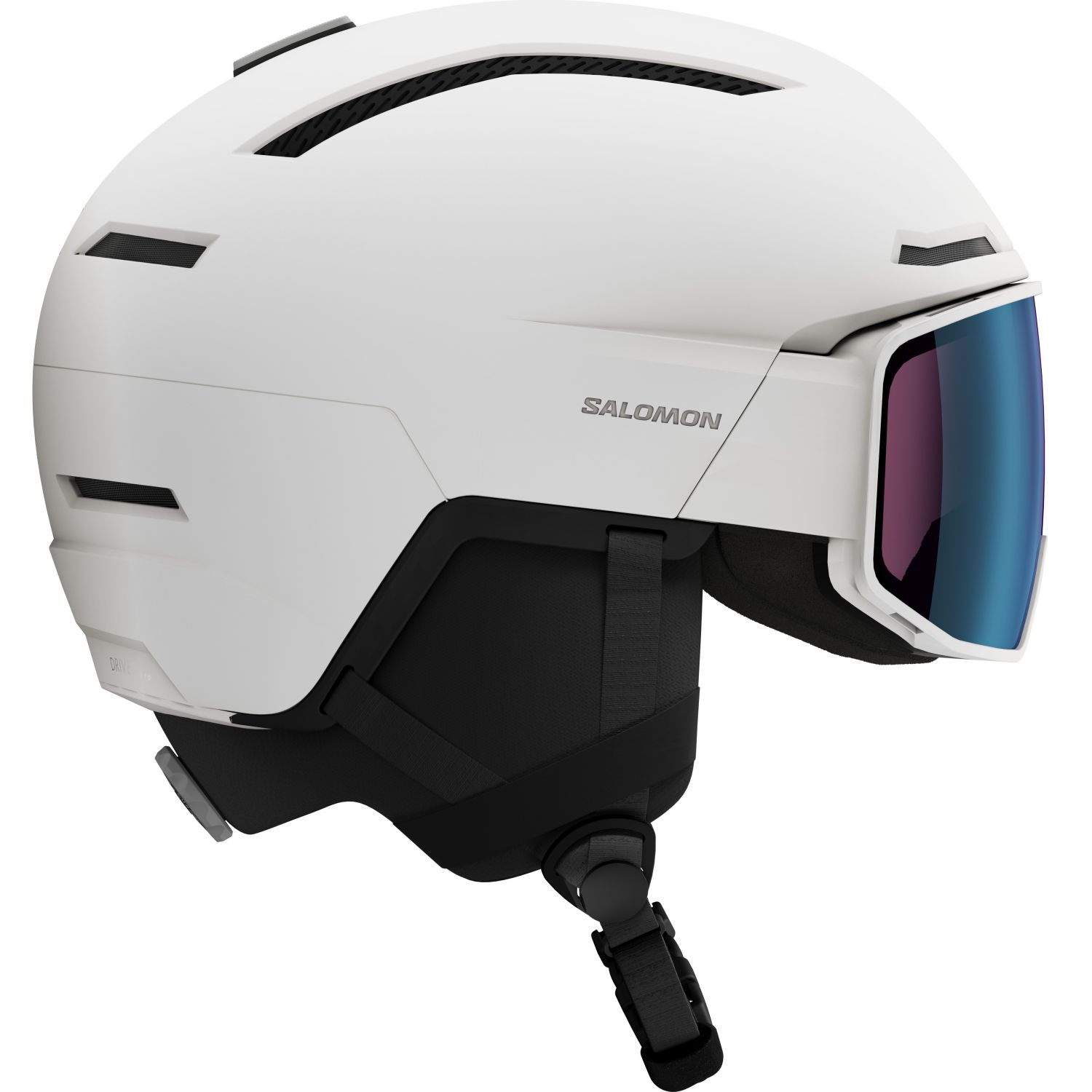 Salomon Driver Pro Sigphoto MIPS lyžiarska prilba s kuklou, biela
