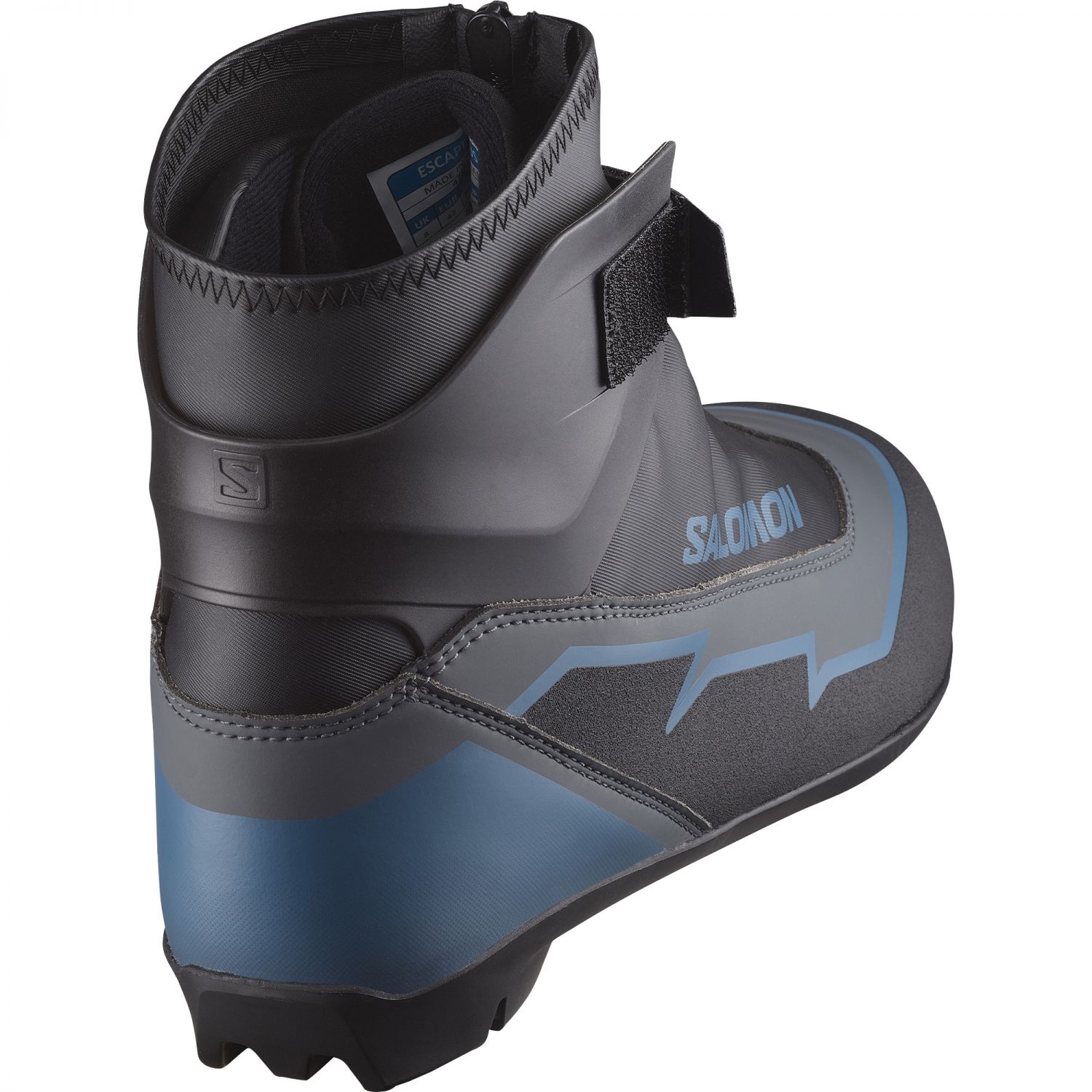 Salomon Escape Plus, bottes de ski de fond, hommes, noir/bleu