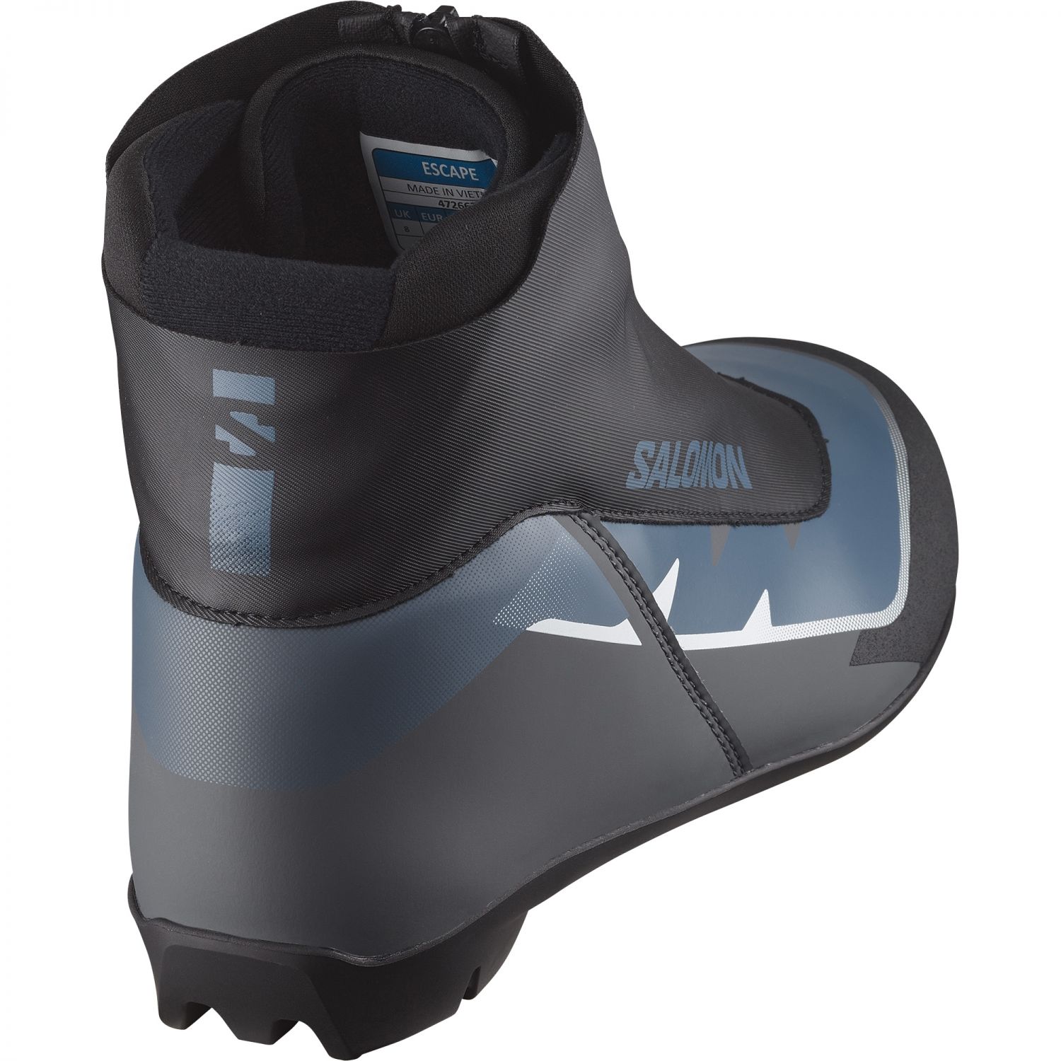 Salomon Escape, topánky na bežecké lyžovanie, pánske, black/blue