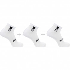 Salomon Everyday Ankle 3-Pack, calze da corsa, bianco