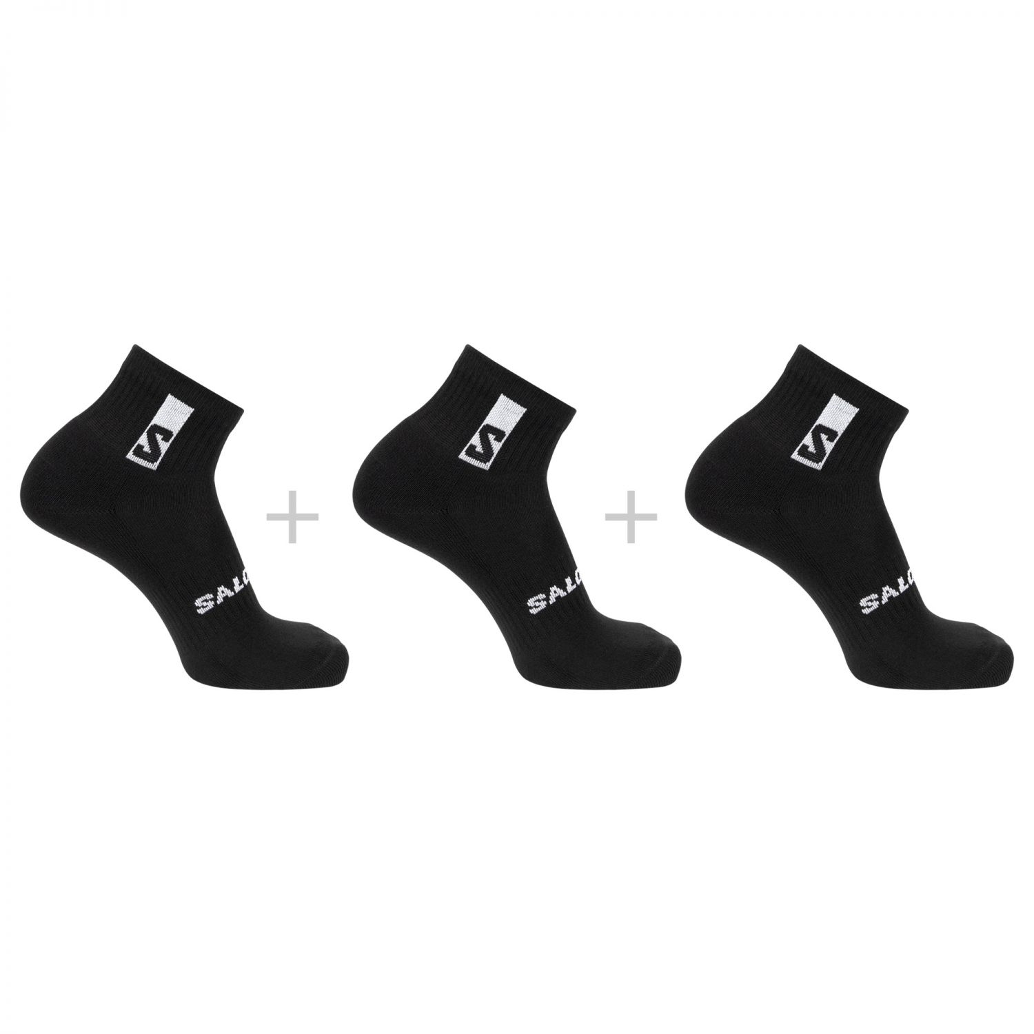 Salomon Everyday Ankle 3-pack, meias, preto