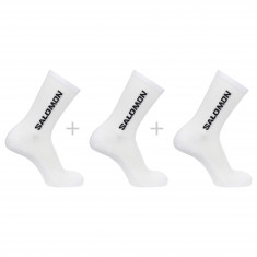 Salomon Everyday Crew, meias, 3 pares, branco