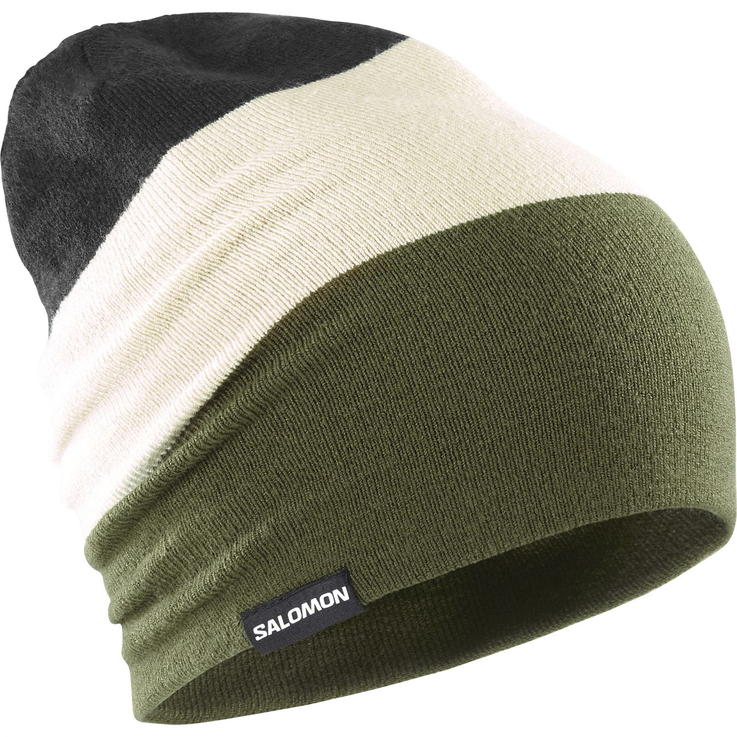 Salomon Flatspin Reversible Beanie, ciemnozielony