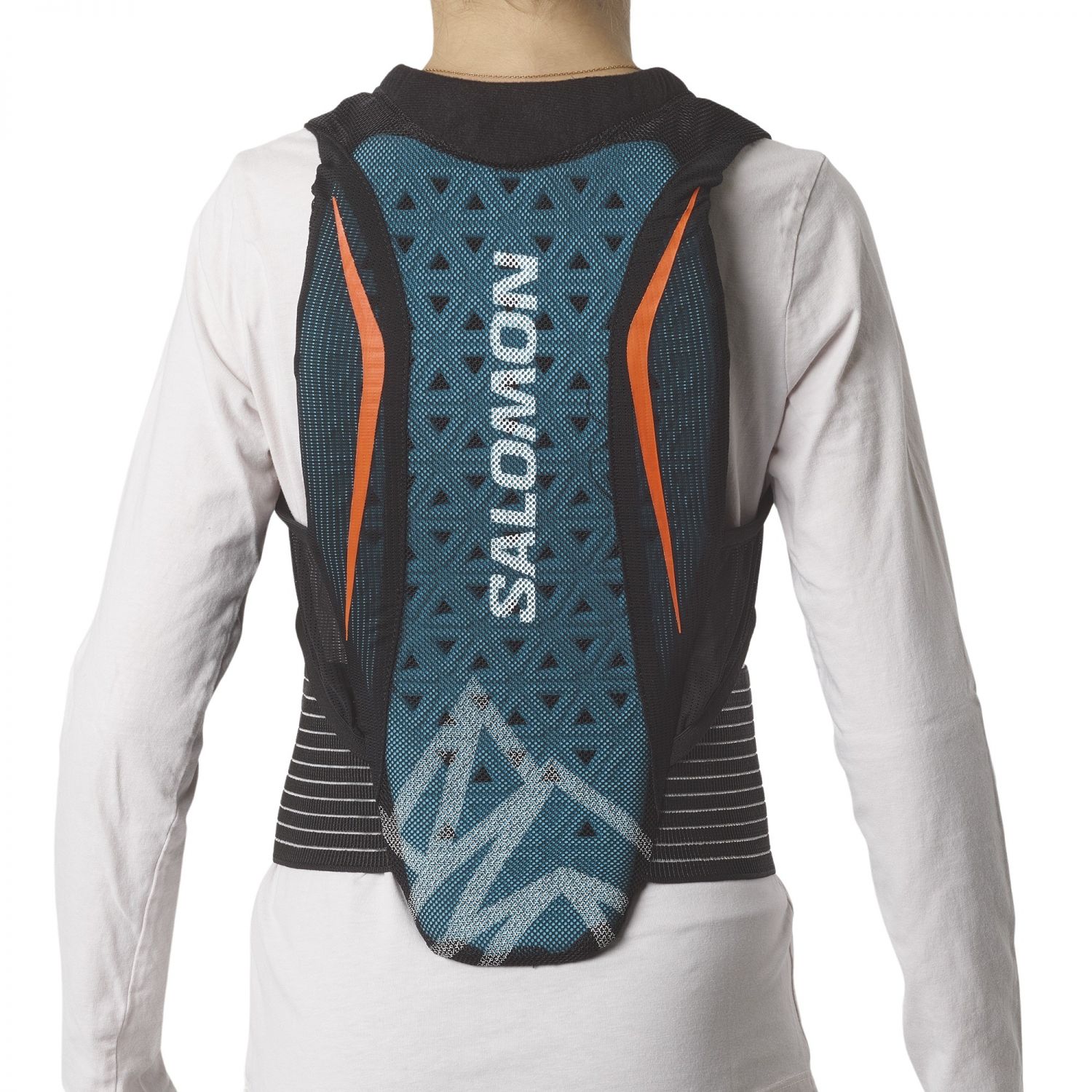 Salomon Flexcell Pro JR, paraschiena, junior, nero/rosso