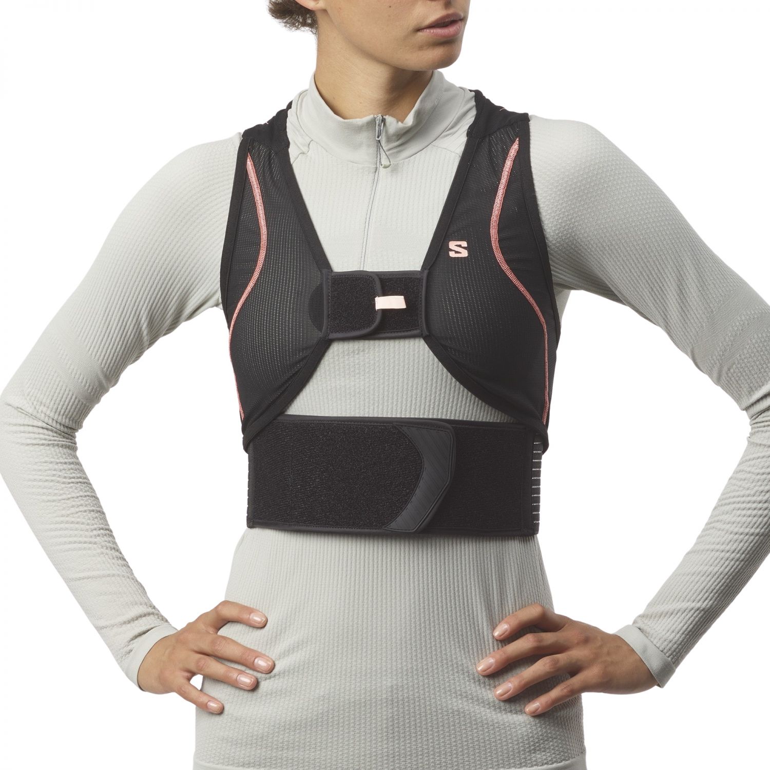 Salomon Flexcell Pro W, hátsó pajzs, fekete/rózsaszín