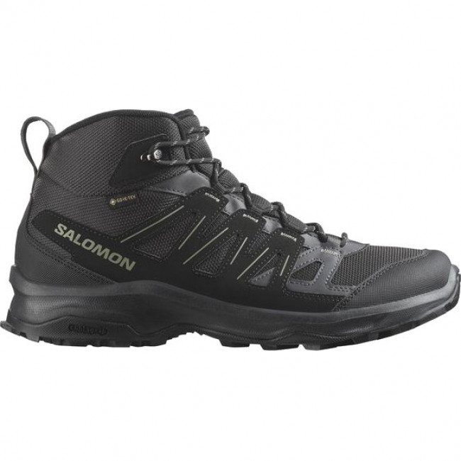 Salomon Grivola Mid GTX, Tursko, Herre, Phantom/Black/Agave Green