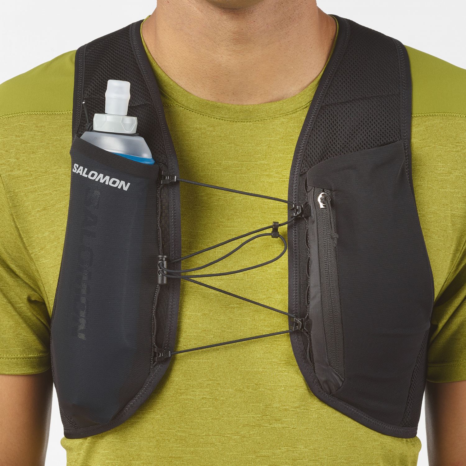 Salomon Hydra Access 4 One, colete de corrida, preto