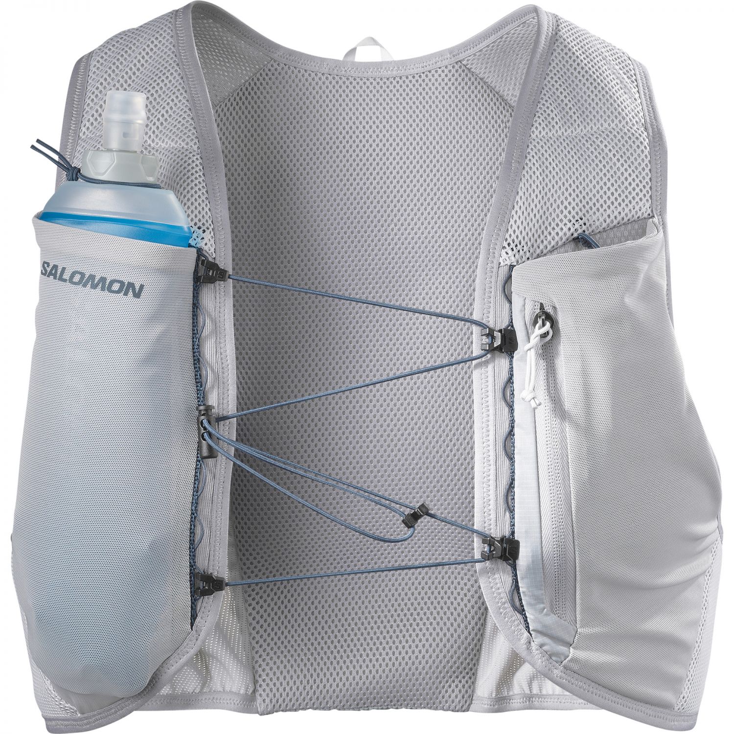 Salomon Hydra Access 4 One, hydratačná bežecká vesta, šedá/fialová