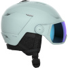 Salomon Icon LT Visor, casco da sci con visiera, acquamarina