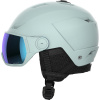 Salomon Icon LT Visor, casco da sci con visiera, acquamarina