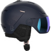 Salomon Icon LT Visor, ski helm met vizier, donkerblauw