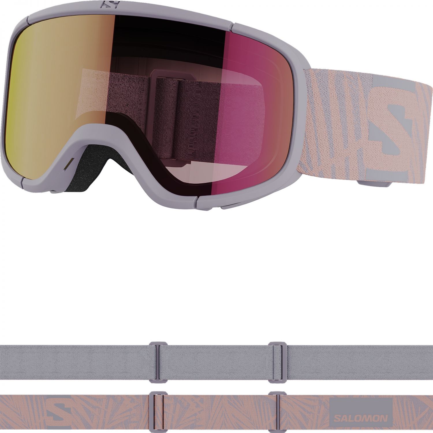 Salomon Lumi, Skibrille, Junior, hellgrau