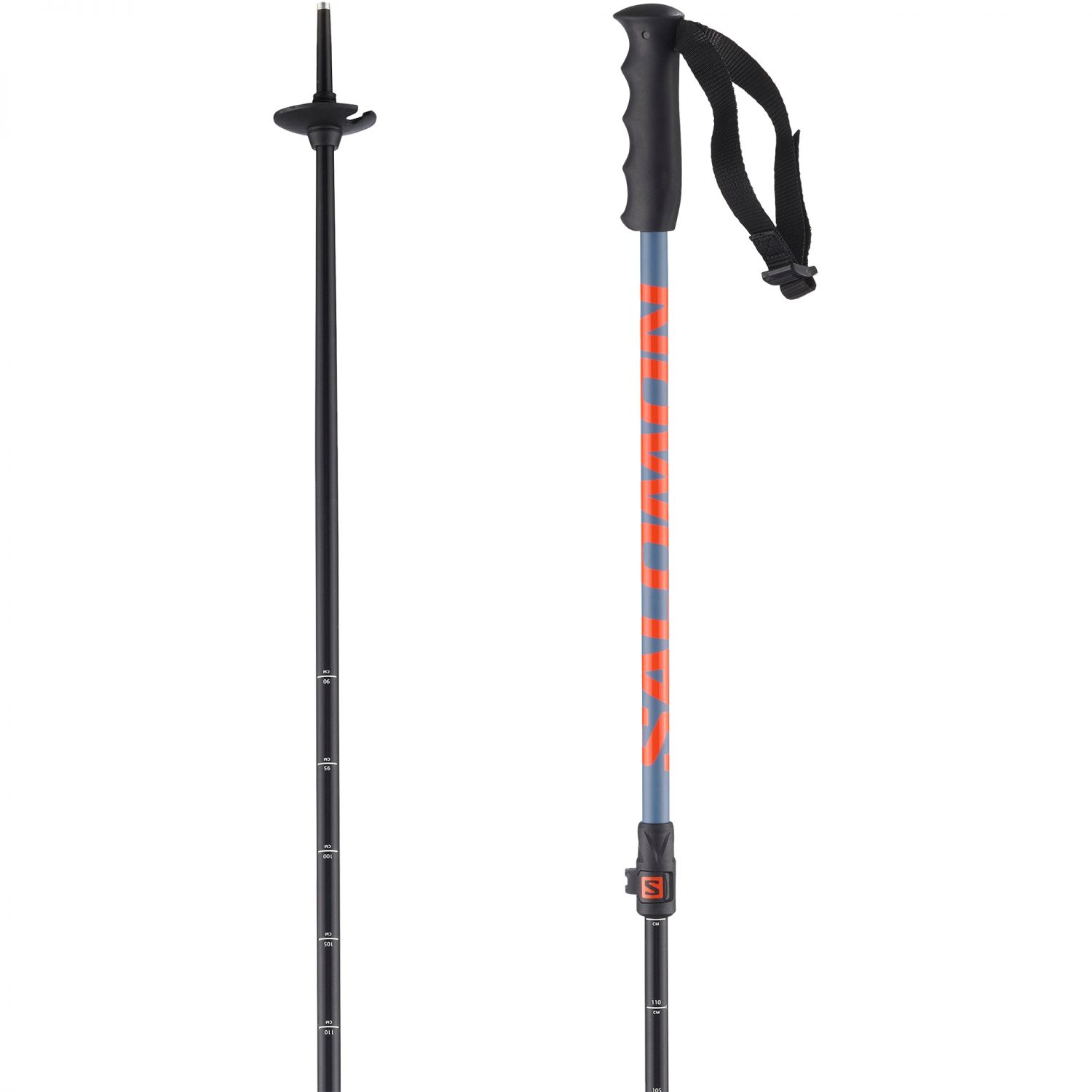 Salomon MTN, bastoncini da sci, junior, blu/arancio