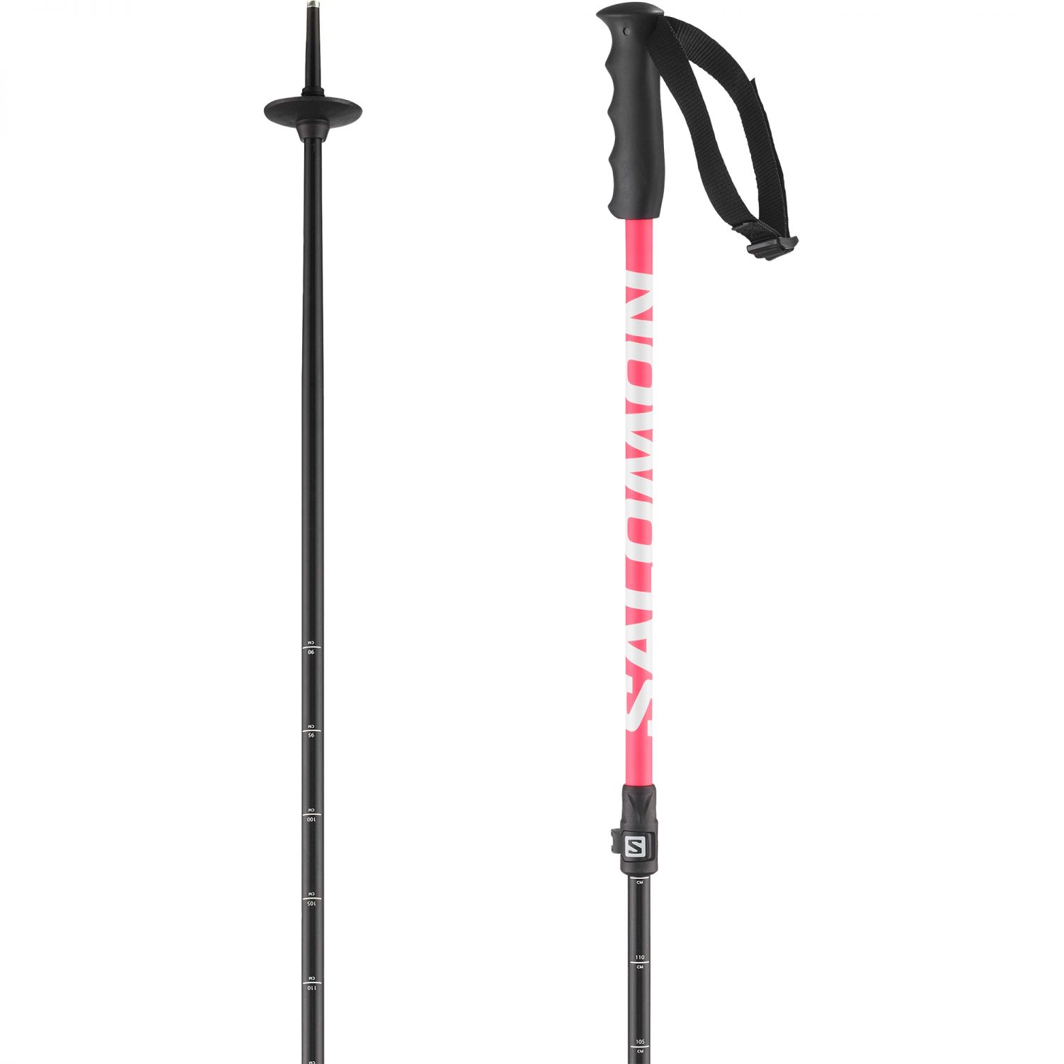 Salomon MTN, bâtons de ski, junior, rose