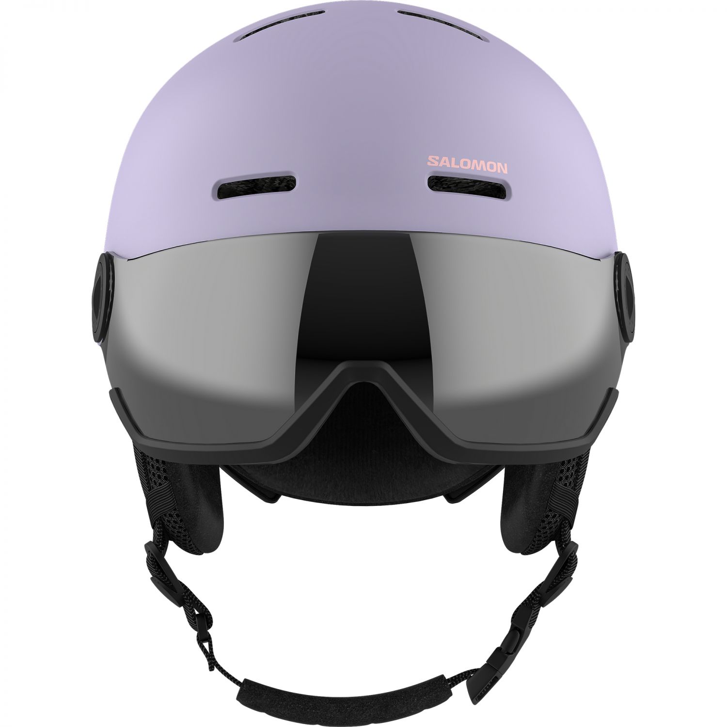 Salomon Orka Visor, lyžiarska prilba s hľadím, juniorská, fialová