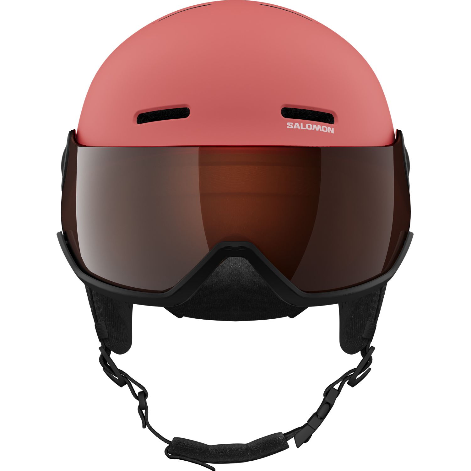Salomon Orka Visor, Skidhjälm med Visir, Junior, Orange