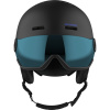 Salomon Orka Visor, Skihelm mit Visier, Junior, schwarz