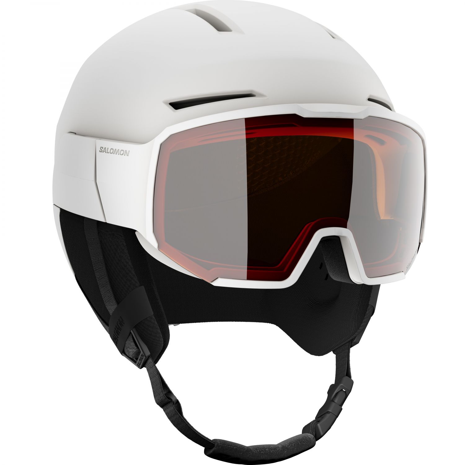 Salomon Osmo, casque de ski à visière, blanc