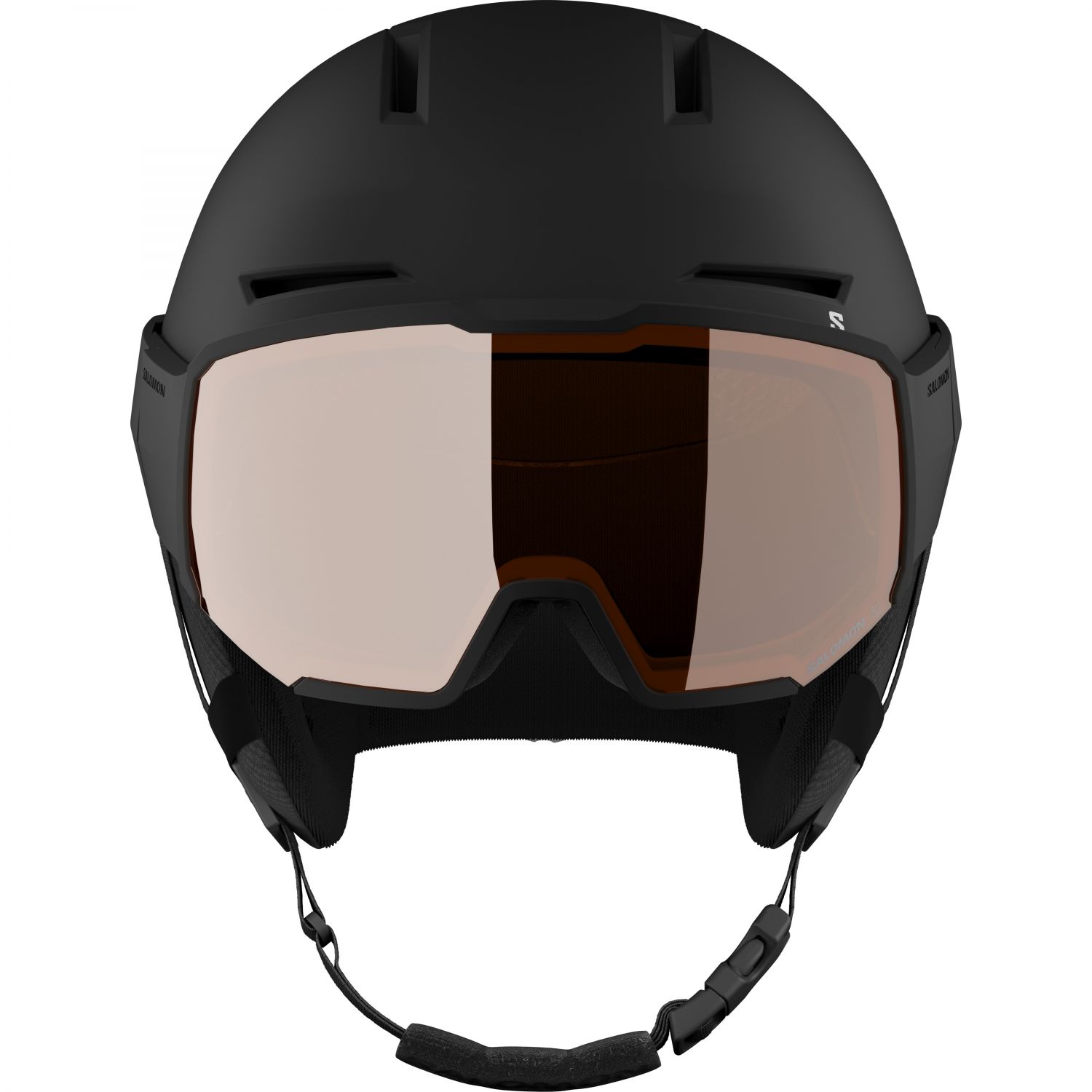 Salomon Osmo, casque de ski à visière, noir