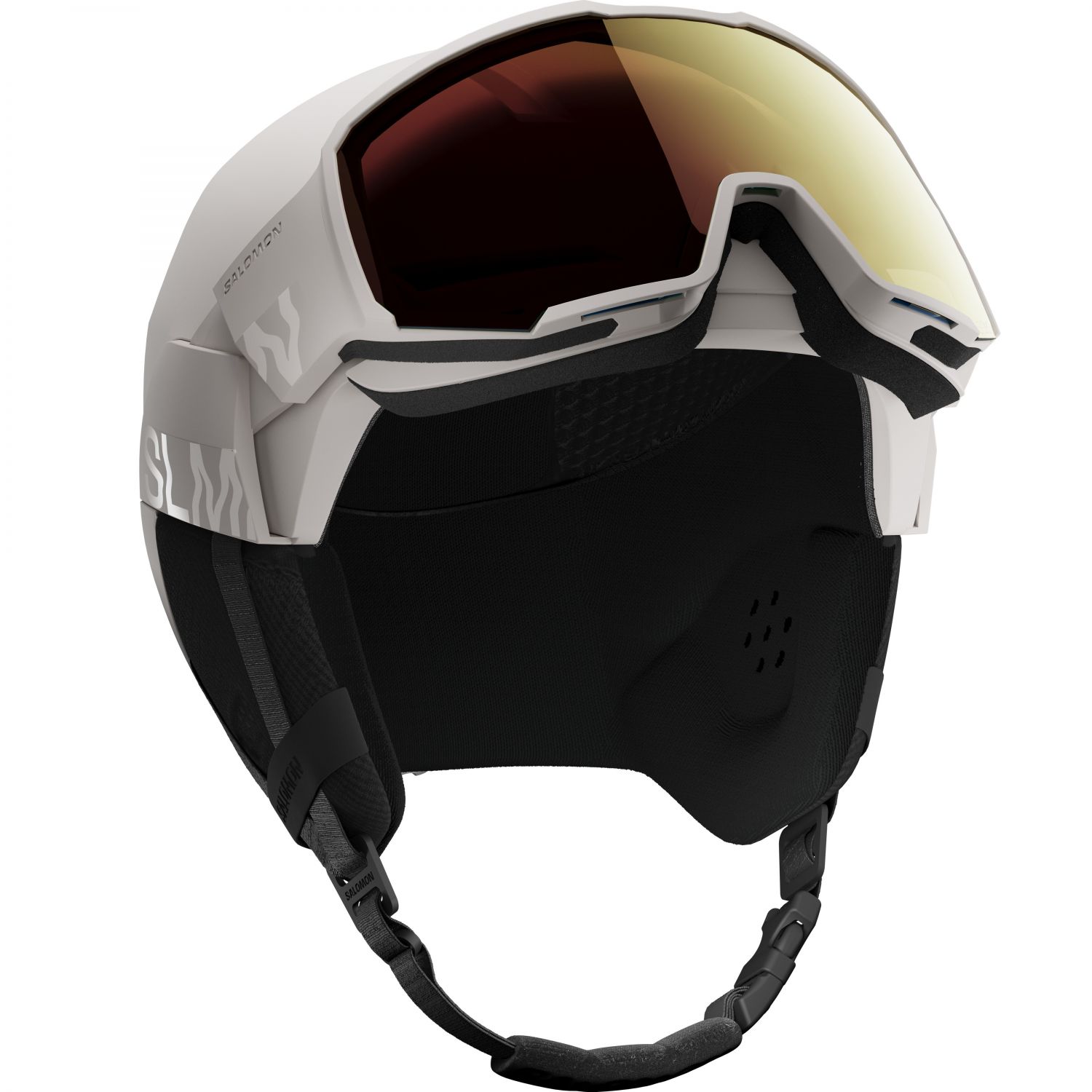 Salomon Osmo Pro Sigma Photo, ski helm met vizier, lichtgrijs