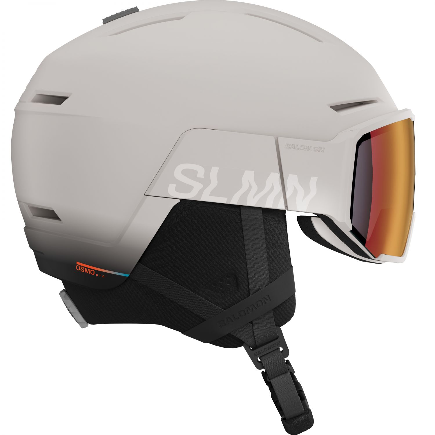 Salomon Osmo Pro Sigma Photo, ski helm met vizier, lichtgrijs