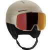 Salomon Osmo Simga, casco da sci con visiera, beige