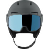 Salomon Osmo Simga, casco da sci con visiera, grigio