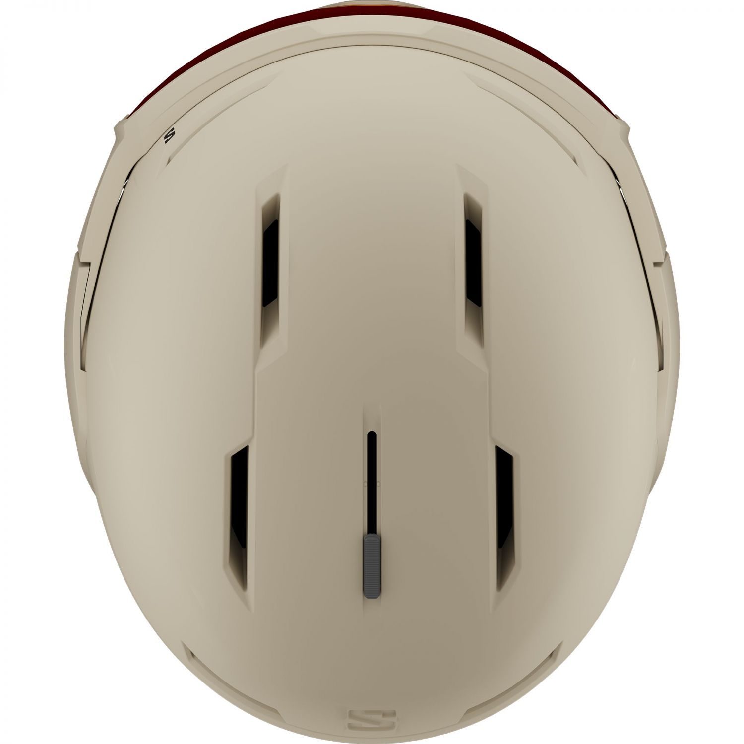 Salomon Osmo Simga, casque de ski avec visière, beige