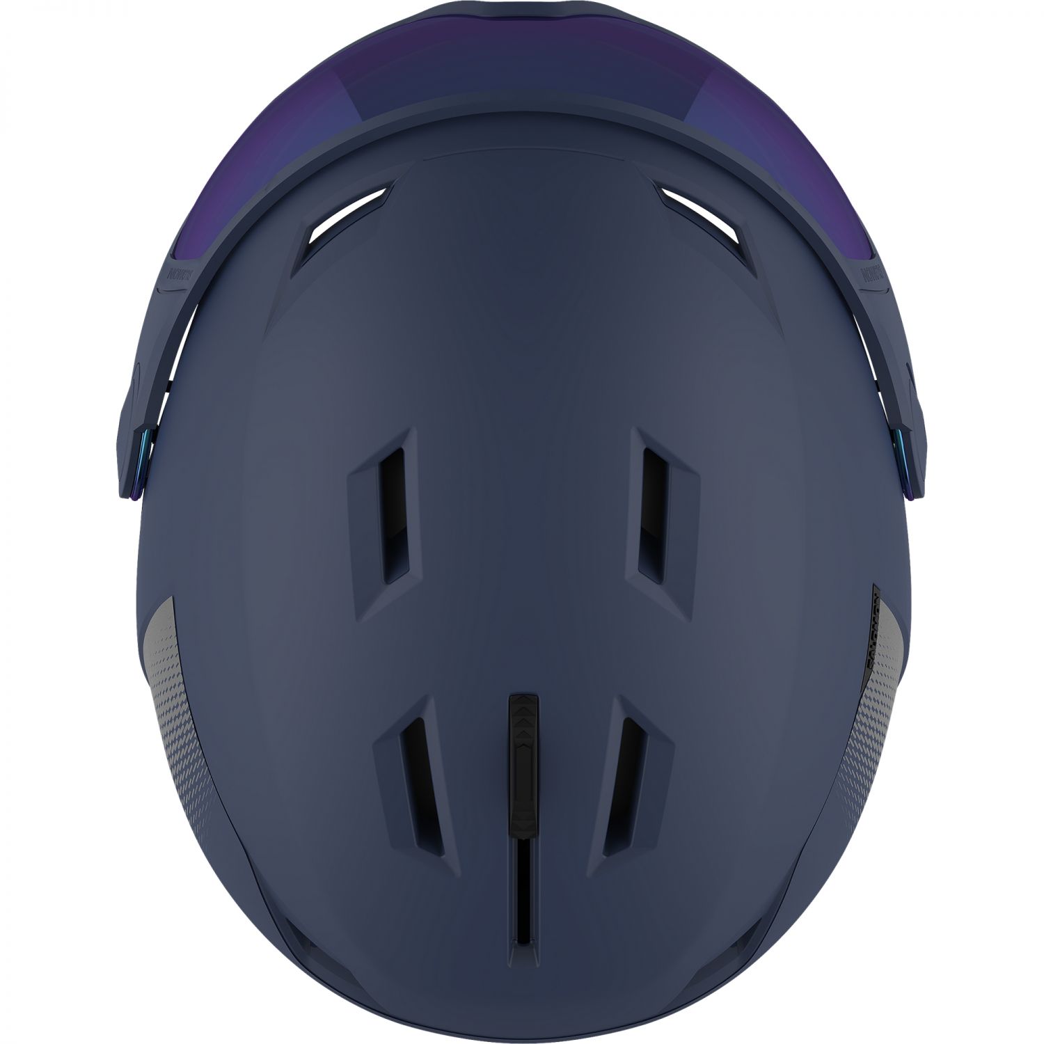 Salomon Pioneer LT Visor, casque de ski avec visière, bleu